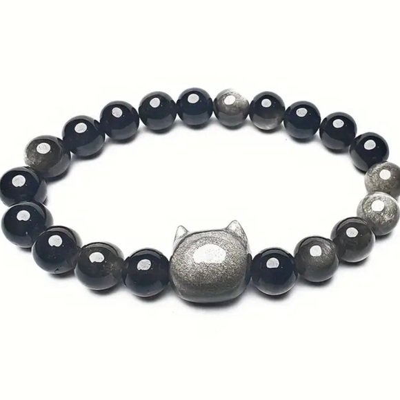 Golden Obsidian CAT 🐈‍⬛ bracelets - Picture 3 of 6